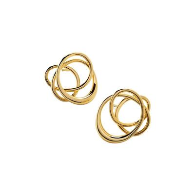 Monica Vinader莫妮卡Nura缠绕耳钉新款耳环银镀金女设计感巴恩风