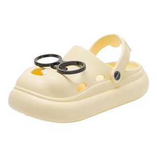 星期六超火软底eva洞洞鞋女鞋2026夏季新款增高沙滩鞋两穿凉拖鞋