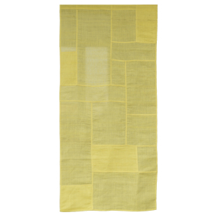 闲云夏布丨黄色透光窗帘现代简约防晒苎麻门帘装饰隔断茶空间挂帘