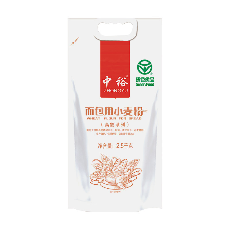 中裕面包粉小麦粉烘焙高筋粉糕点