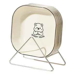 可微波炉吐骨碟塑料家用餐桌垃圾残渣盘加厚吐骨头盘碟零食小吃盘