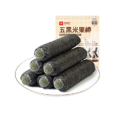 良品铺子五黑米果棒膨化食品