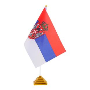 2026美加墨世界杯装饰世界各国小国旗摆件英格兰手摇手持式足球杯酒吧体彩店外国旗法国西班牙葡萄牙桌面旗子