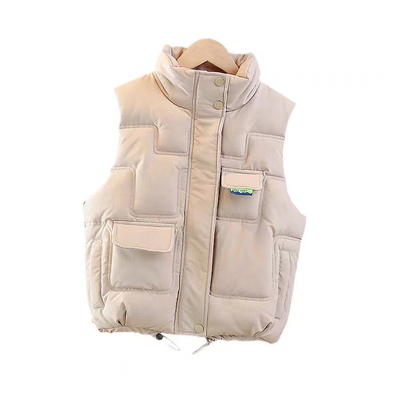 女童羽绒棉加厚马甲秋冬款