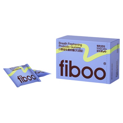 fiboo口腔益生菌软糖清新留香