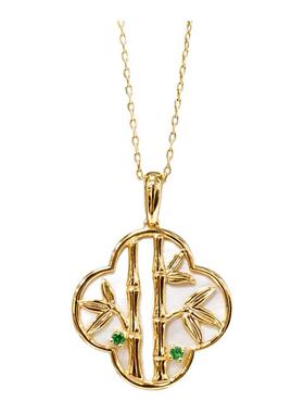 新中式古风竹子项链纯银女款