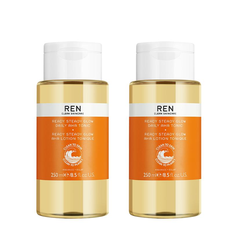 【百亿补贴】REN/芢 果酸发光橘子水250ml*2去闭口保湿收缩毛孔