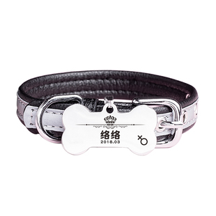 小狗狗身份牌反光项圈防走丢牌刻字定制猫咪名牌宠物吊牌泰迪挂牌