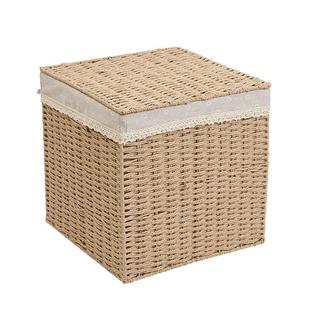 草编收纳篮手工编织收纳筐零食收纳盒竹编篮子脏衣篮大号裤储物箱