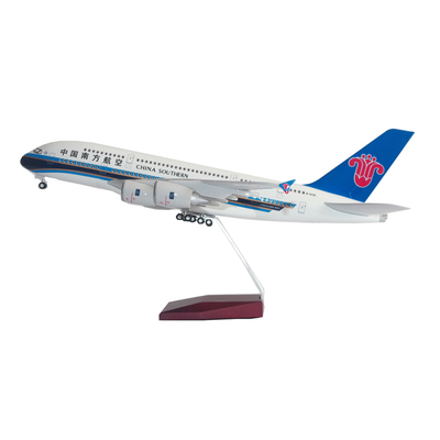 空客A380实心飞机模型带轮子波音747国航787仿真客机模型礼品摆件