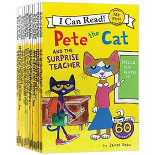 英文原版 皮特猫分级阅读读物初阶绘本 Pete the Cat My First I Can Read 儿童启蒙图画故事书 英文版 进口英语原版书籍第一辑