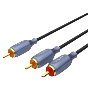 秋叶原 单莲花转双莲花线同轴RCA一分二电视机功放音箱音响连接线