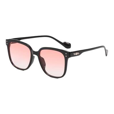 显瘦高级感渐变粉防晒方形墨镜