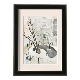 美式复古实木相框挂墙油画画框装裱a4纸A3展示素描空框定制大外框