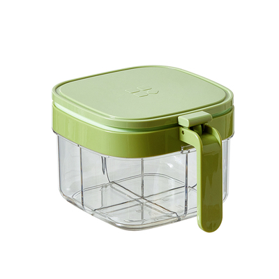 舍里单手开盖盐瓶调味收纳盒