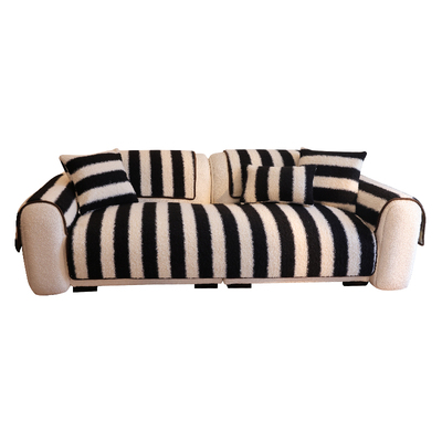 羊羔绒沙发垫秋冬加厚毛绒