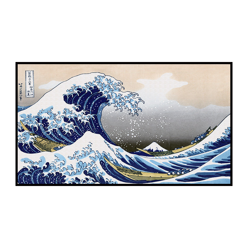 神奈川冲浪里日式风浮世绘装饰画