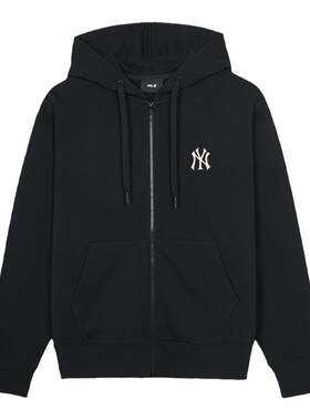 MLB男女情侣经典拉链连帽外套