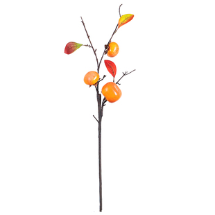 事事如意果仿真花秋果树枝客厅家居软装摆设干花柿子装饰插花假花