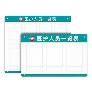 口腔诊所医院科室医务人员一览表形象照片上墙工作岗位值班医生护士医护信息门诊机构公示栏展示牌雪弗亚克力