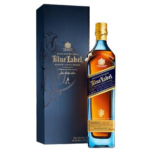 尊尼获加 Johnnie Walker蓝牌1000ml 调和威士忌洋酒海外进口正品