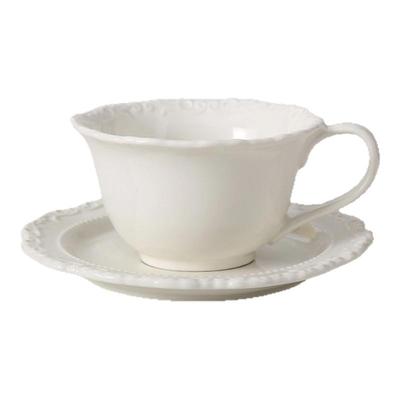 法式ins浮雕复古咖啡杯杯碟套装