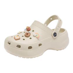 星期六踩屎感厚底洞洞鞋女鞋