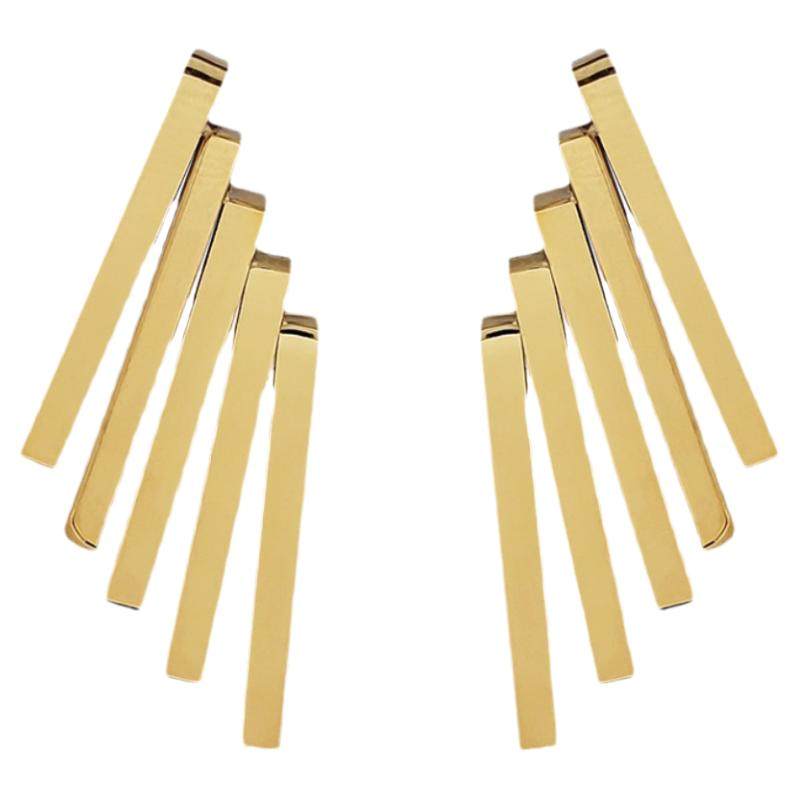 钛钢几何欧美耳环女2025年新款潮气质高级感耳钉轻奢个性耳饰小众