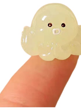 微景观摆件七彩夜光小章鱼摆件