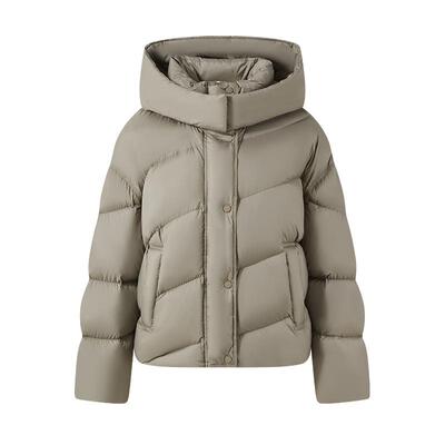 PONY波尼1972女士茧型面包羽绒服鸭绒短款保暖防寒外套254W2OF56