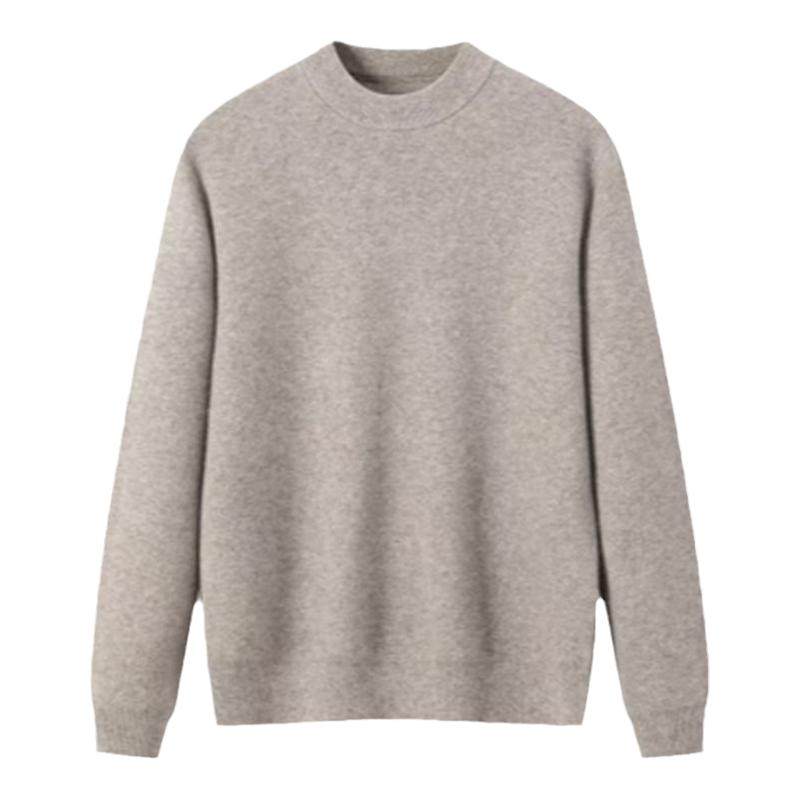 【亲肤舒适】圣得西半高领套头毛衣25年秋冬款纯色针织衫休闲内搭