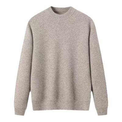 圣得西半高领套头毛衣男25年秋冬季新薄款纯色针织衫休闲内搭上衣