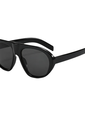 马丁同款玳瑁大框显瘦飞行员墨镜