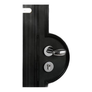 莫兰法式银色卧室门锁鹅蛋型椭圆磁吸静音家用房门锁具房门把手