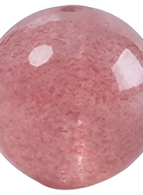 草莓晶手链粉晶珠子diy水晶散珠