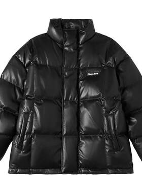 nmaxpu皮廓形加厚羽绒服