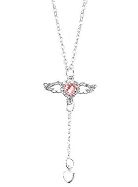 配饰天使爱心项链金美澳