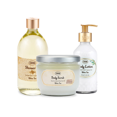 sabon磨砂膏清洁去角质沐浴油