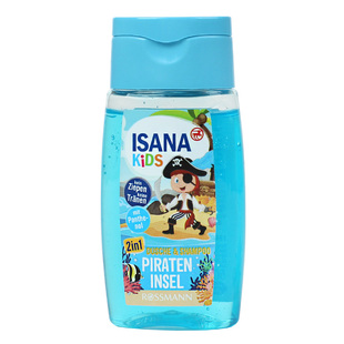 德国isana儿童沐浴露洗发水护发素二合一小瓶旅行便携装50ml