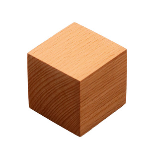 进口榉木实木木块小方块积木木方木料木头正方体雕刻印章手办