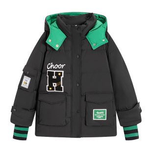 初中生羽绒服少女新款2025高中学生中长款90白鸭绒外套加厚秋冬装