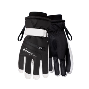 滑雪骑行手套女冬季加绒保暖口袋防丢绳防风寒防水触屏电动车男生