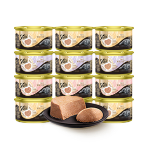 【香菇618】 sheba希宝进口小心肝全价慕斯主食猫罐头营养鸡肉24
