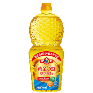【天猫U先】多力黄金3益葵花籽油700ml 家用食用油