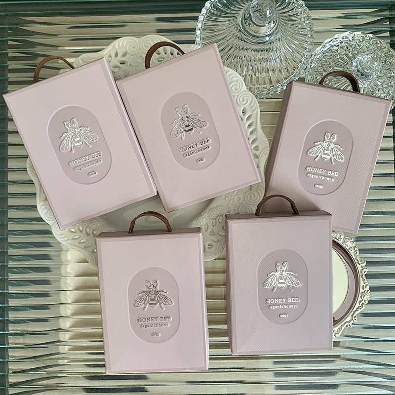 手提袋式样婚礼宴会喜蜜百花蜜蜂蜜复古礼品创意手提箱