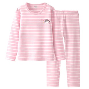 女童内衣套装秋冬纯棉薄款女孩秋衣秋裤学生线衣线裤棉毛衫半高领