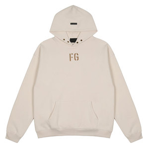 ESSENTIALS AMG FOG FG 字母男女情侣休闲高街连帽套头卫衣外套潮