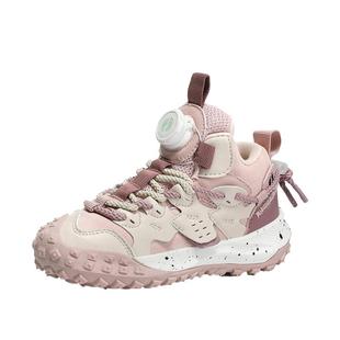 HANGTEN欢腾儿童运动鞋男童女童秋冬加绒二棉软底防滑男孩跑步鞋