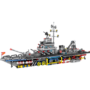 儿童积木大型航空母舰船模型拼装益智玩具男女孩拼图礼物2026新款