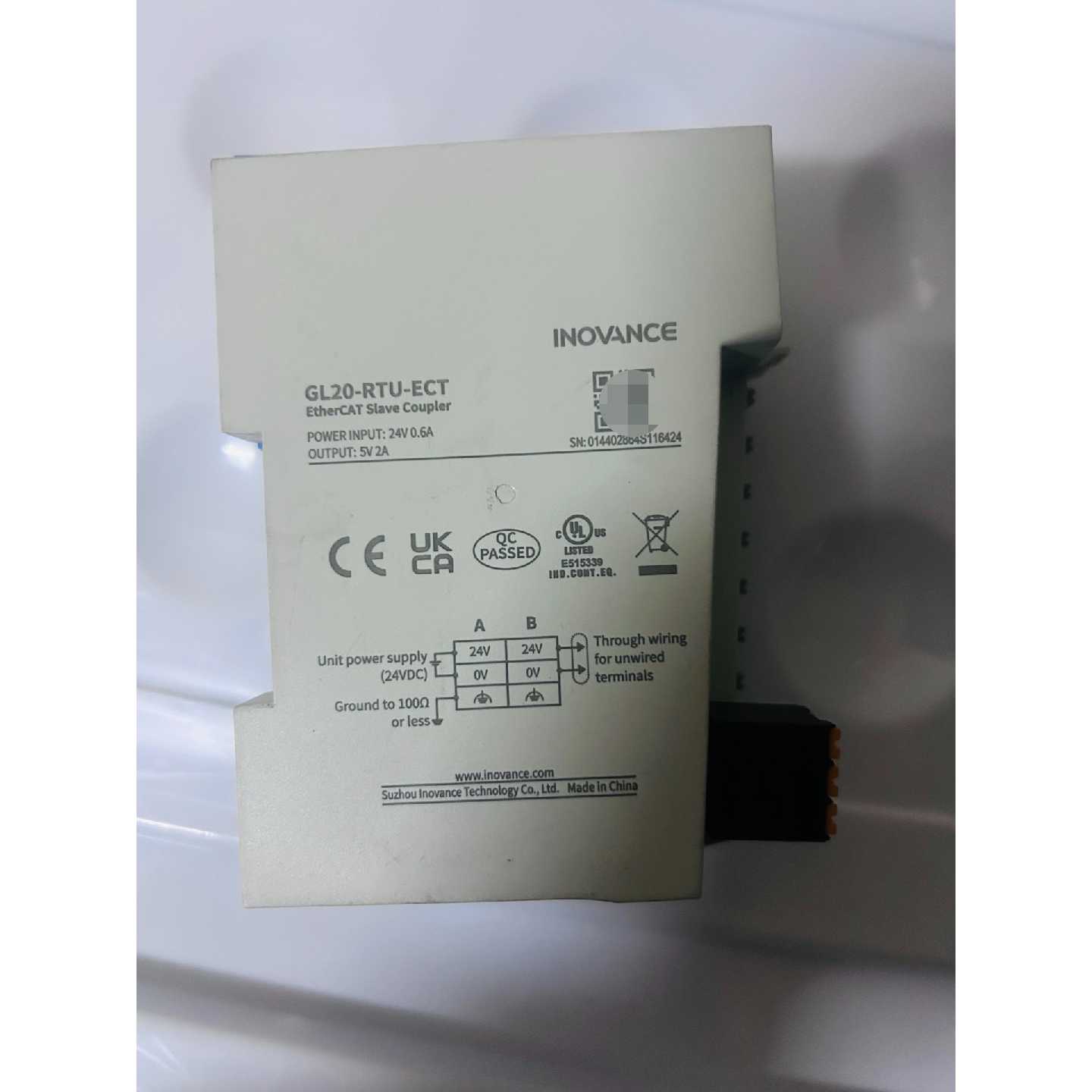 【议价 - 可维修】汇川GL20 RTU ECT EtherCAT耦合器 成色很 全新